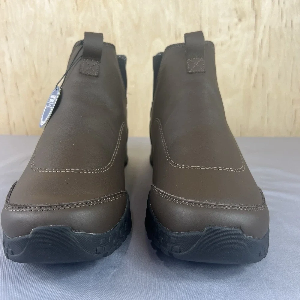 Columbia Fairbanks Rover Chelsea Boots Men's 13 Brown Waterproof 200G BM5597